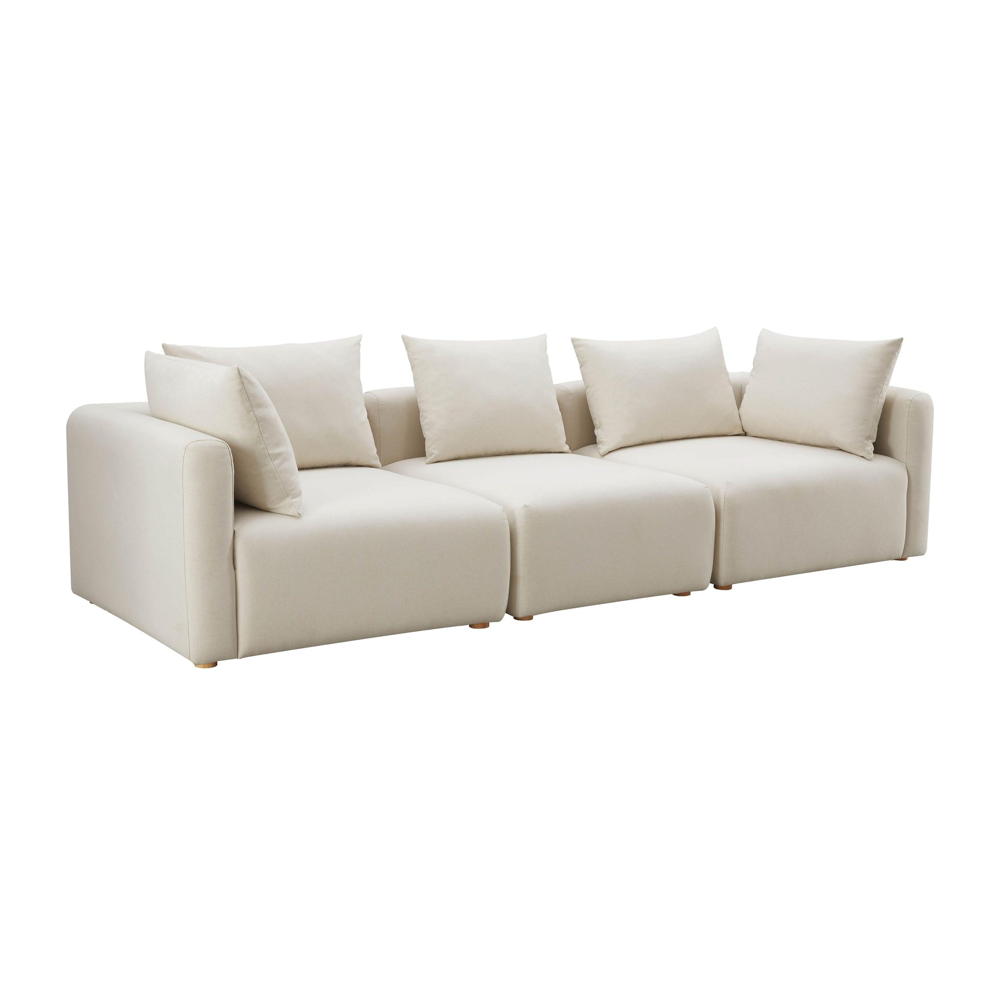 Hangover 112.5" Cream Performance Linen Sofa - Default Variant