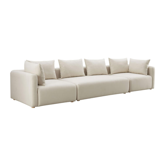 Hangover 145" Cream Performance Linen Long Sofa - Default Variant