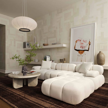 Calliope 4-Piece Performance Vegan Shearling Modular Sectional