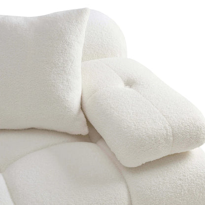 Calliope 4-Piece Performance Vegan Shearling Modular Sectional
