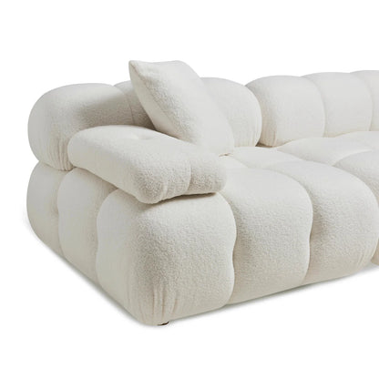 Calliope 4-Piece Performance Vegan Shearling Modular Sectional