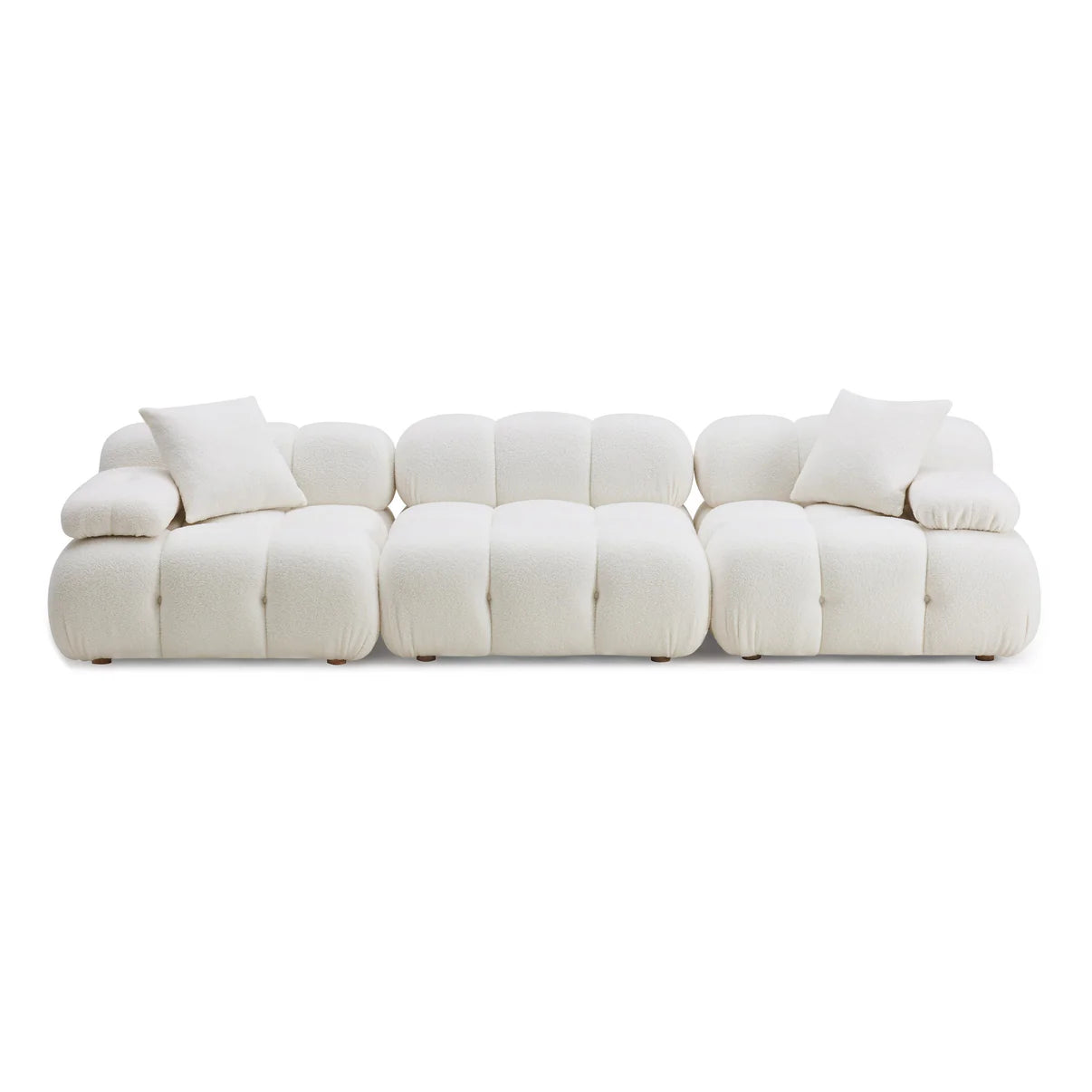 Calliope 118" Performance Vegan Shearling Modular Sofa