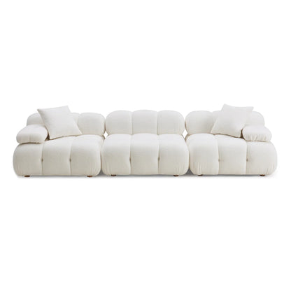 Calliope 118" Performance Vegan Shearling Modular Sofa