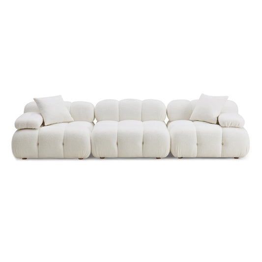 Calliope 118" Performance Vegan Shearling Modular Sofa