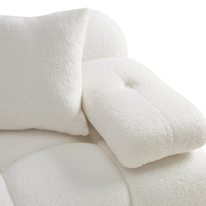 Calliope 118" Performance Vegan Shearling Modular Sofa