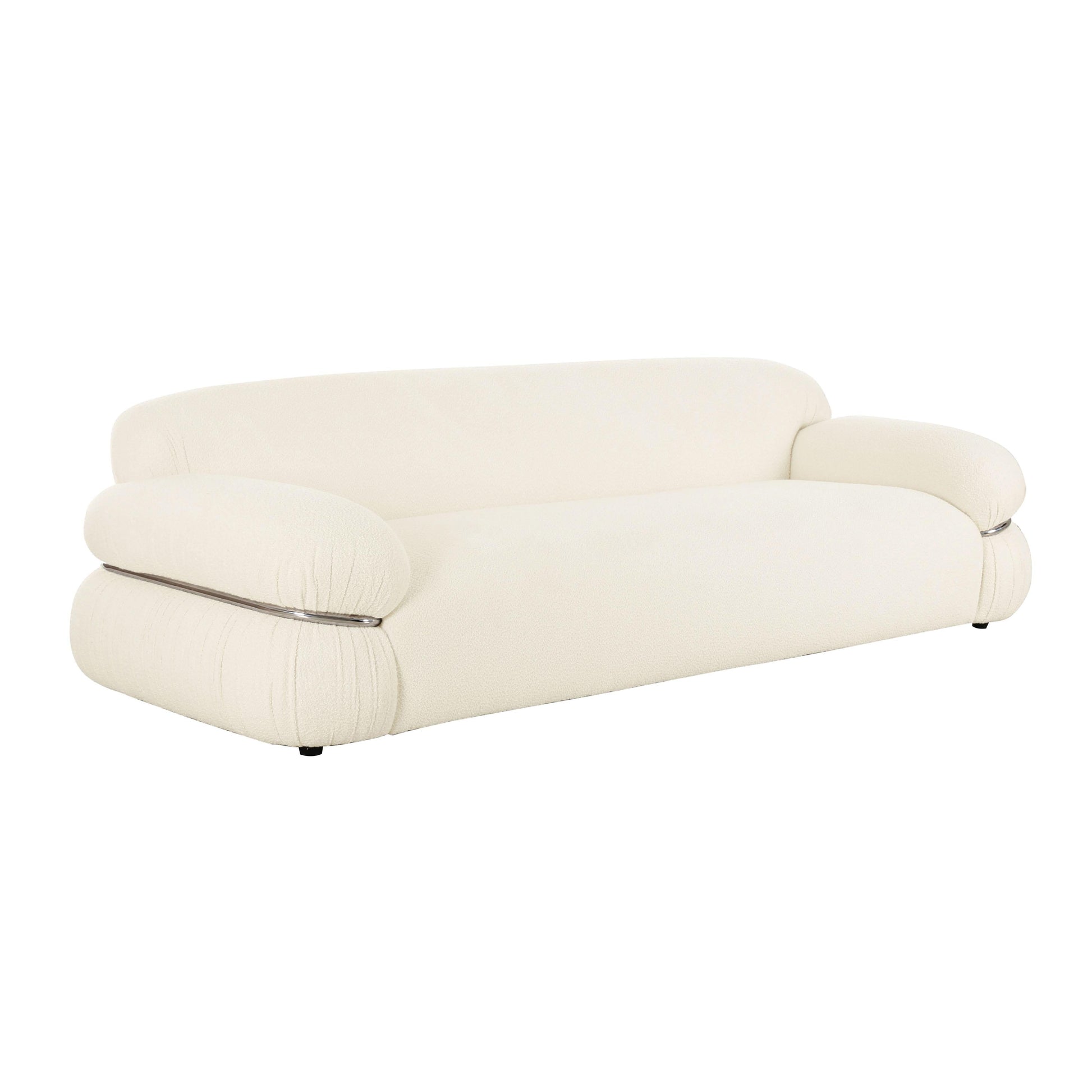 Leyla 98" Cream Performance Boucle Sofa - Default Variant