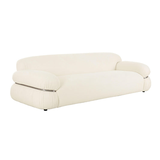Leyla 98" Cream Performance Boucle Sofa - Default Variant