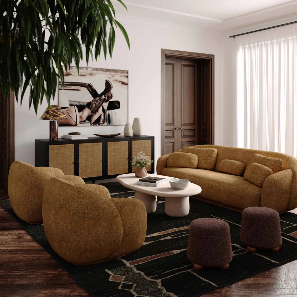 Misty Performance Boucle Accent Chair Cream