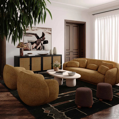 Misty Performance Boucle Accent Chair Cream
