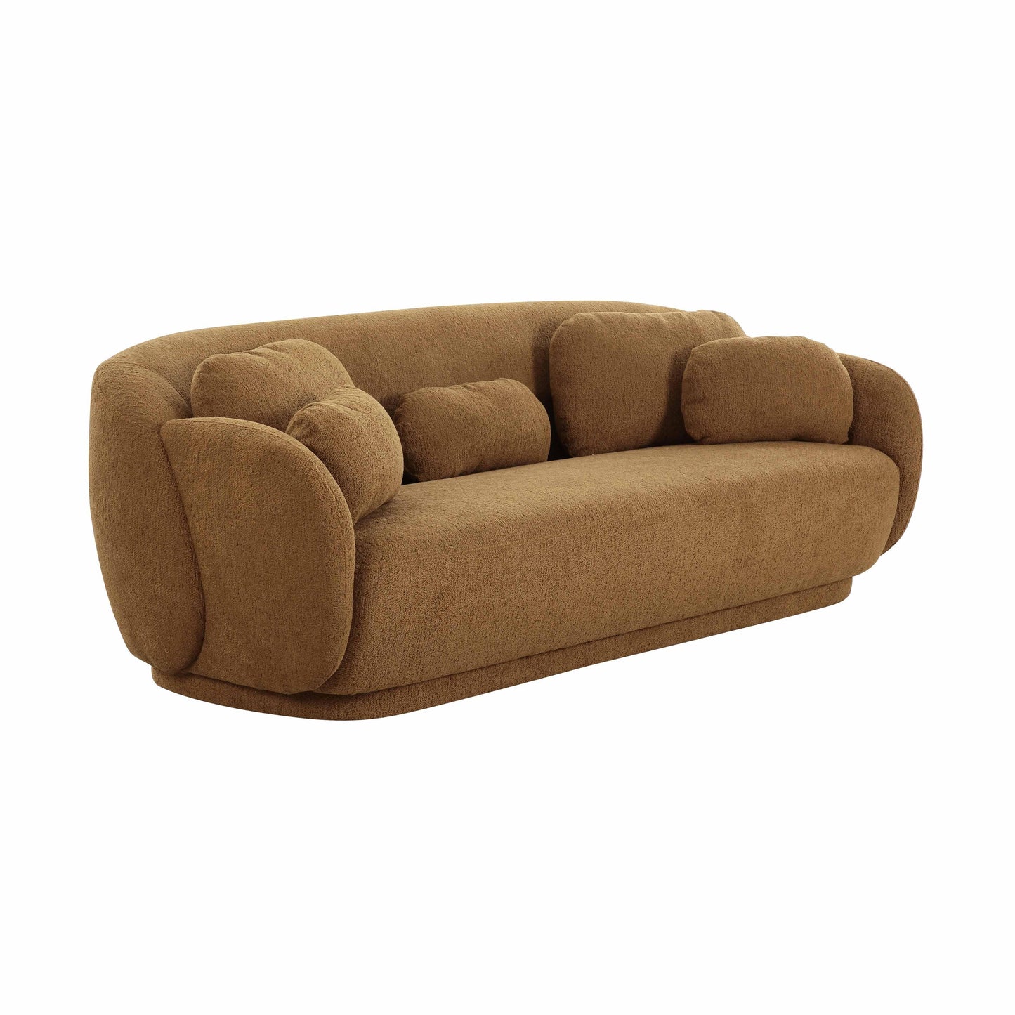 Misty 90" Performance Boucle Sofa - Brown