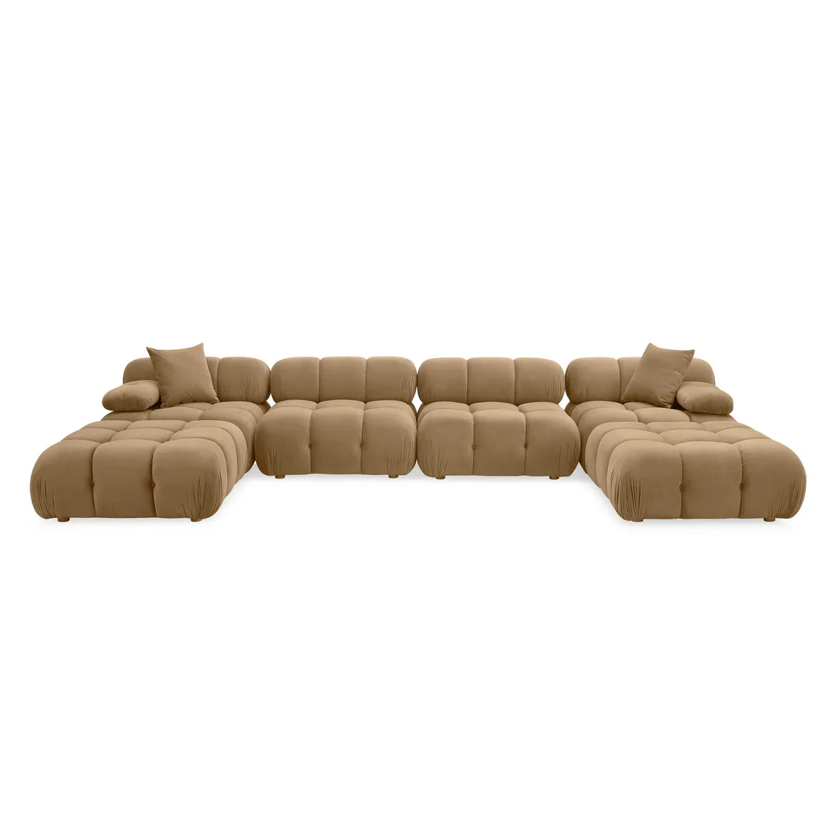 Luxury U-Shape Sectional Sofa in Velvet | Calliope Collection