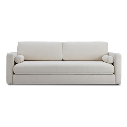 Ryan 91" Cream Upcycled Performance Linen Sleeper Sofa