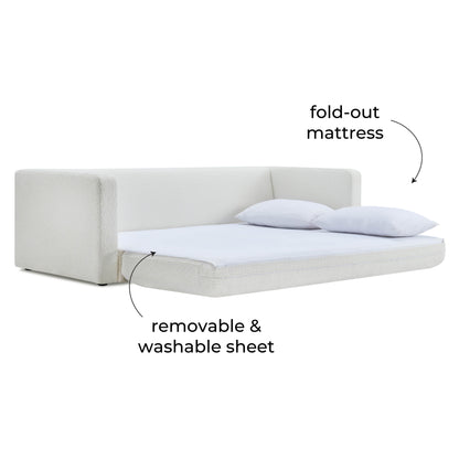 Ryan 91" Performance Boucle Sleeper Sofa