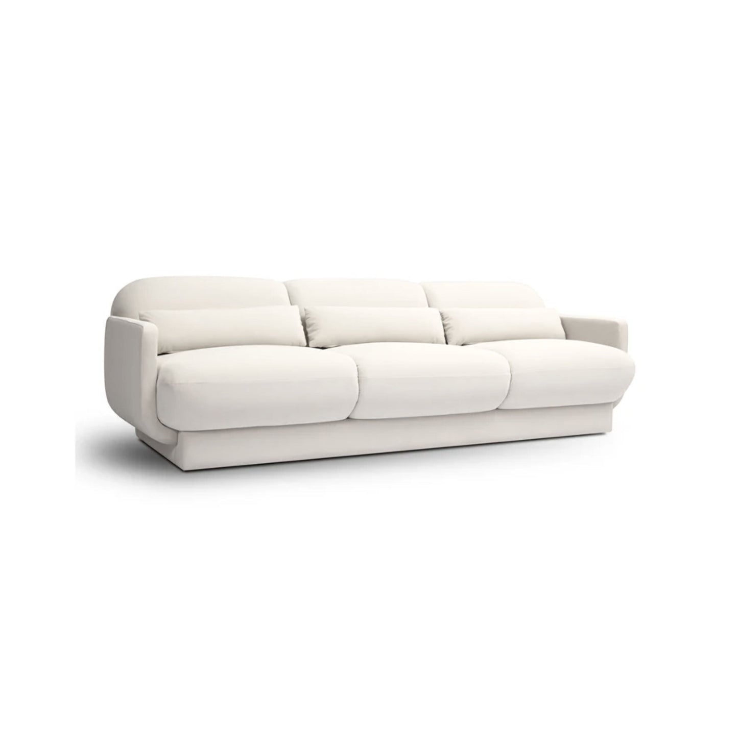 Azalea 90.5" Performance Velvet Sofa - Cream