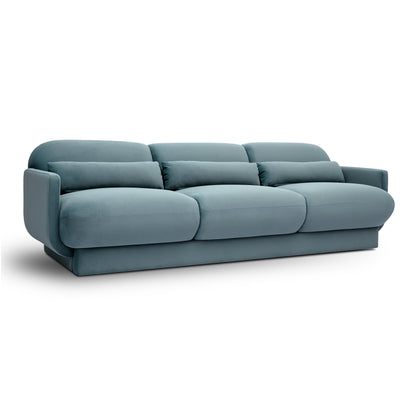 Azalea 90.5" Performance Velvet Sofa - Powder Blue