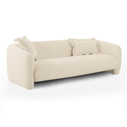Lou 91" Sandstone Textured Performance Fabric Sofa - Default Variant