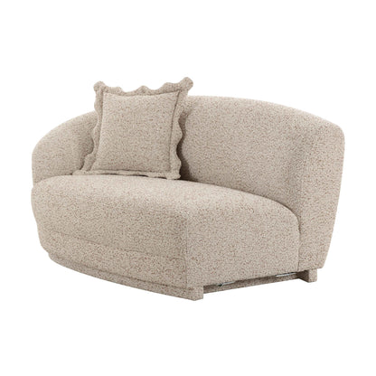 Marion 60" Two-Tone Textured Performance Boucle Loveseat - LAF