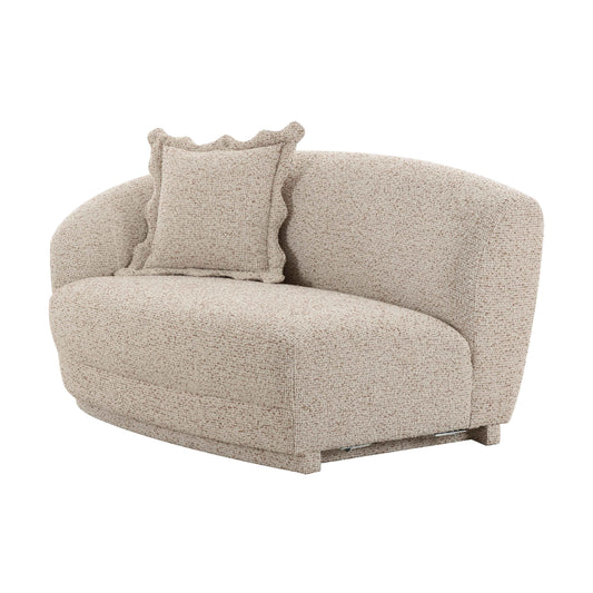 Marion 60" Two-Tone Textured Performance Boucle Loveseat - LAF