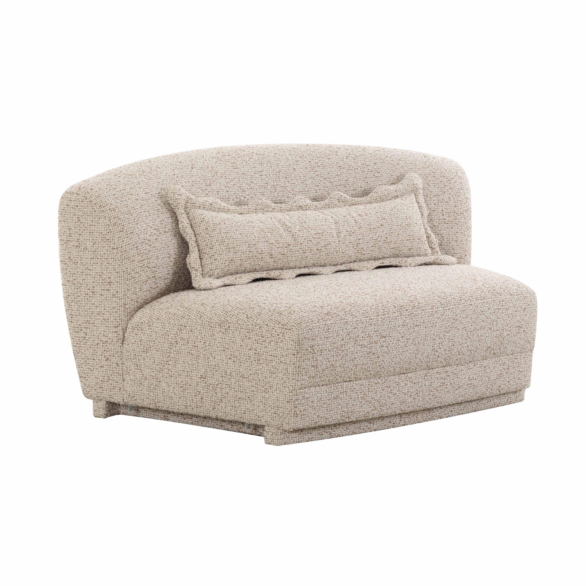 Marion 63" Two-Tone Textured Performance Boucle Armless Loveseat - Default Variant