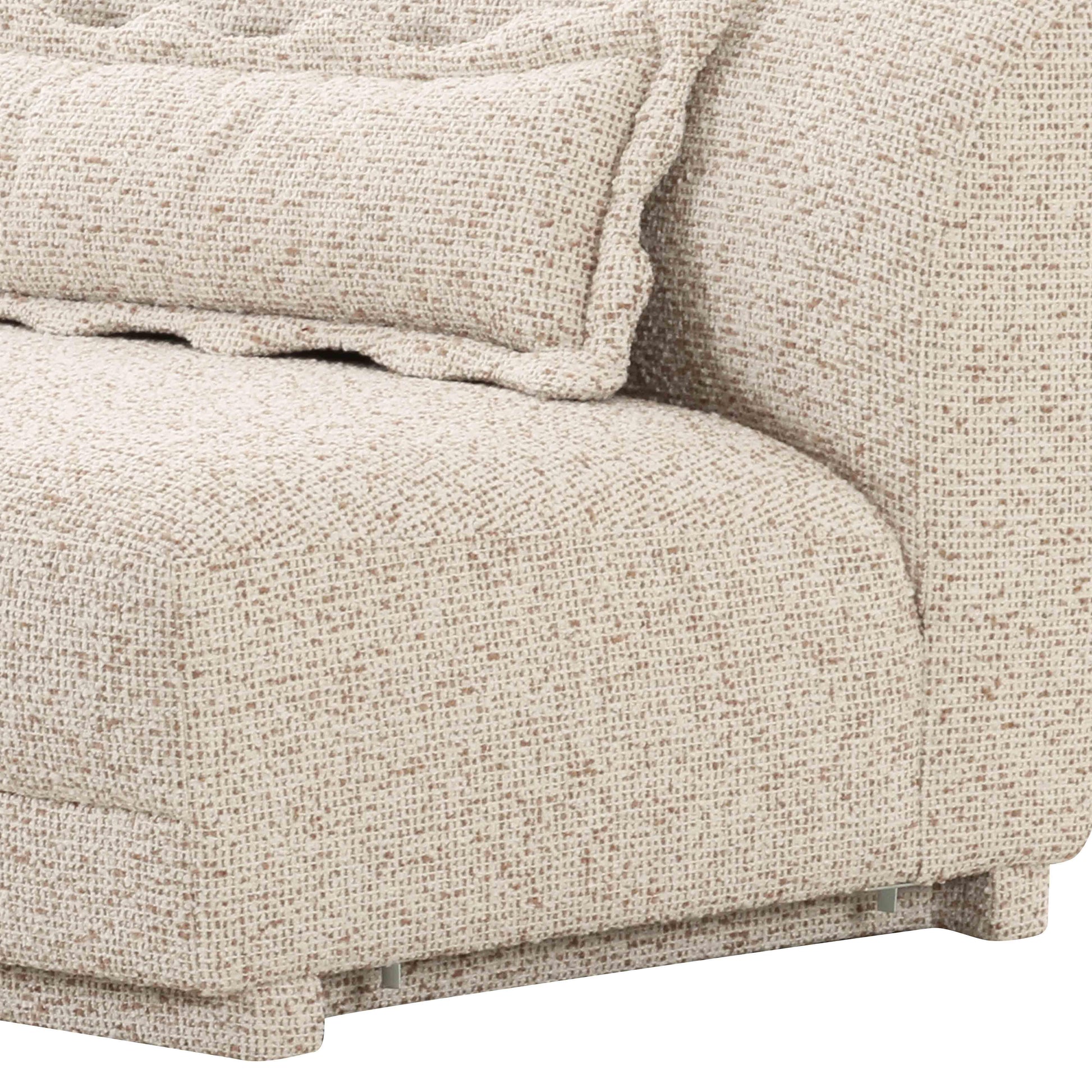 Marion 63" Two-Tone Textured Performance Boucle Armless Loveseat