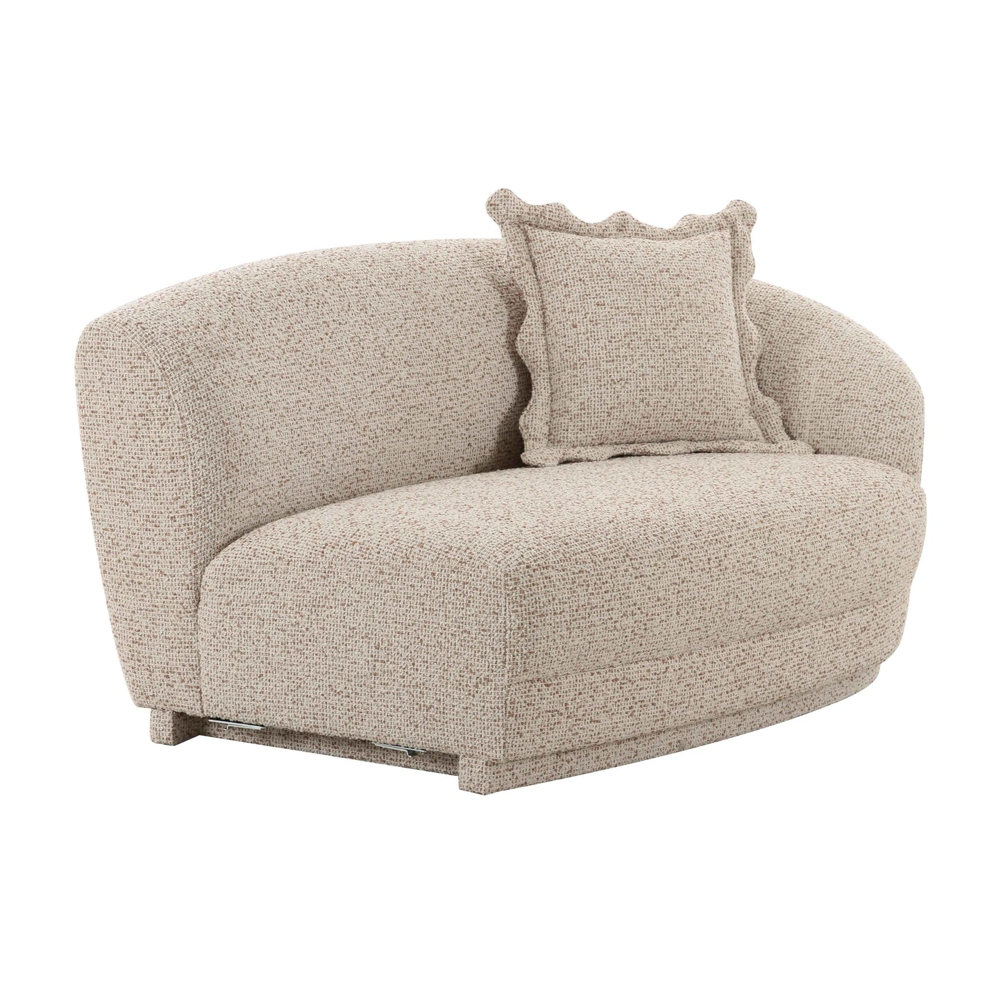Marion 60" Two-Tone Textured Performance Boucle Loveseat - RAF