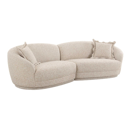 Marion 2-Piece Two-Tone Textured Performance Boucle Sectional - Default Variant