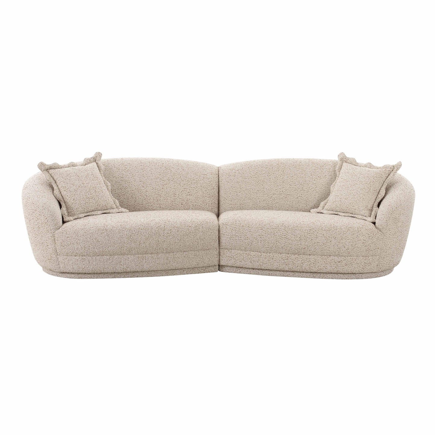 Marion 2-Piece Two-Tone Textured Performance Boucle Sectional