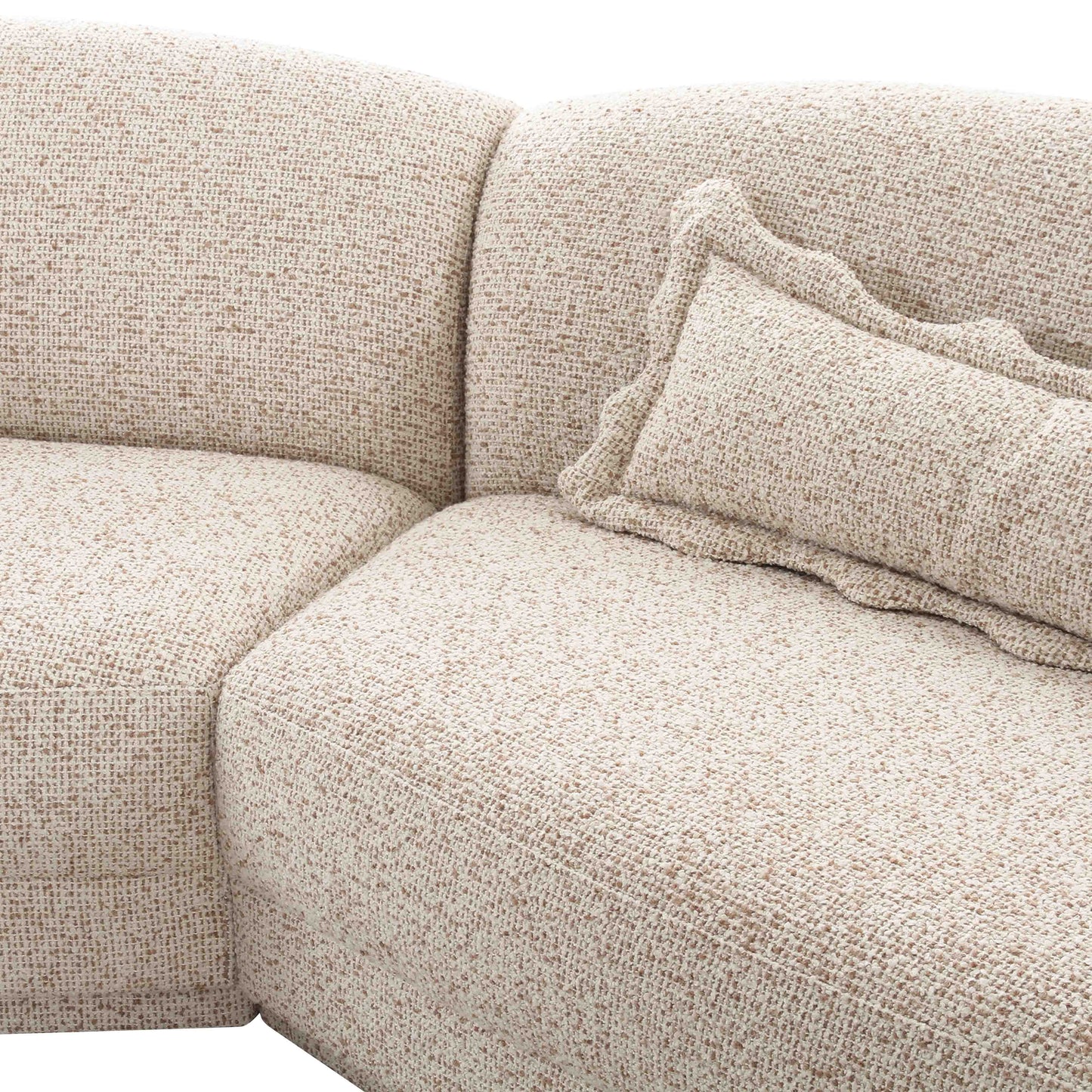 Marion 3-Piece Two-Tone Textured Performance Boucle Sectional