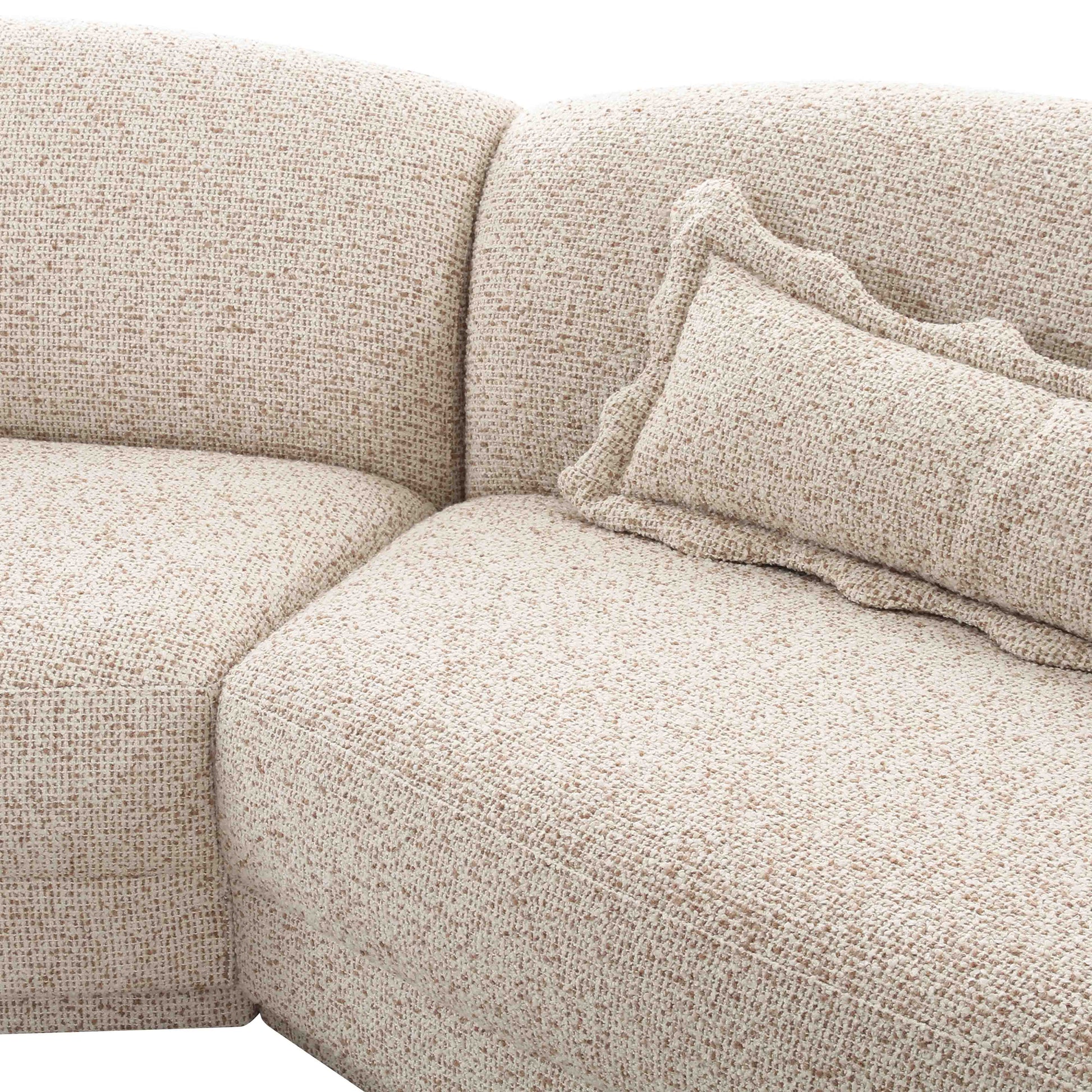 Marion 3-Piece Two-Tone Textured Performance Boucle Sectional