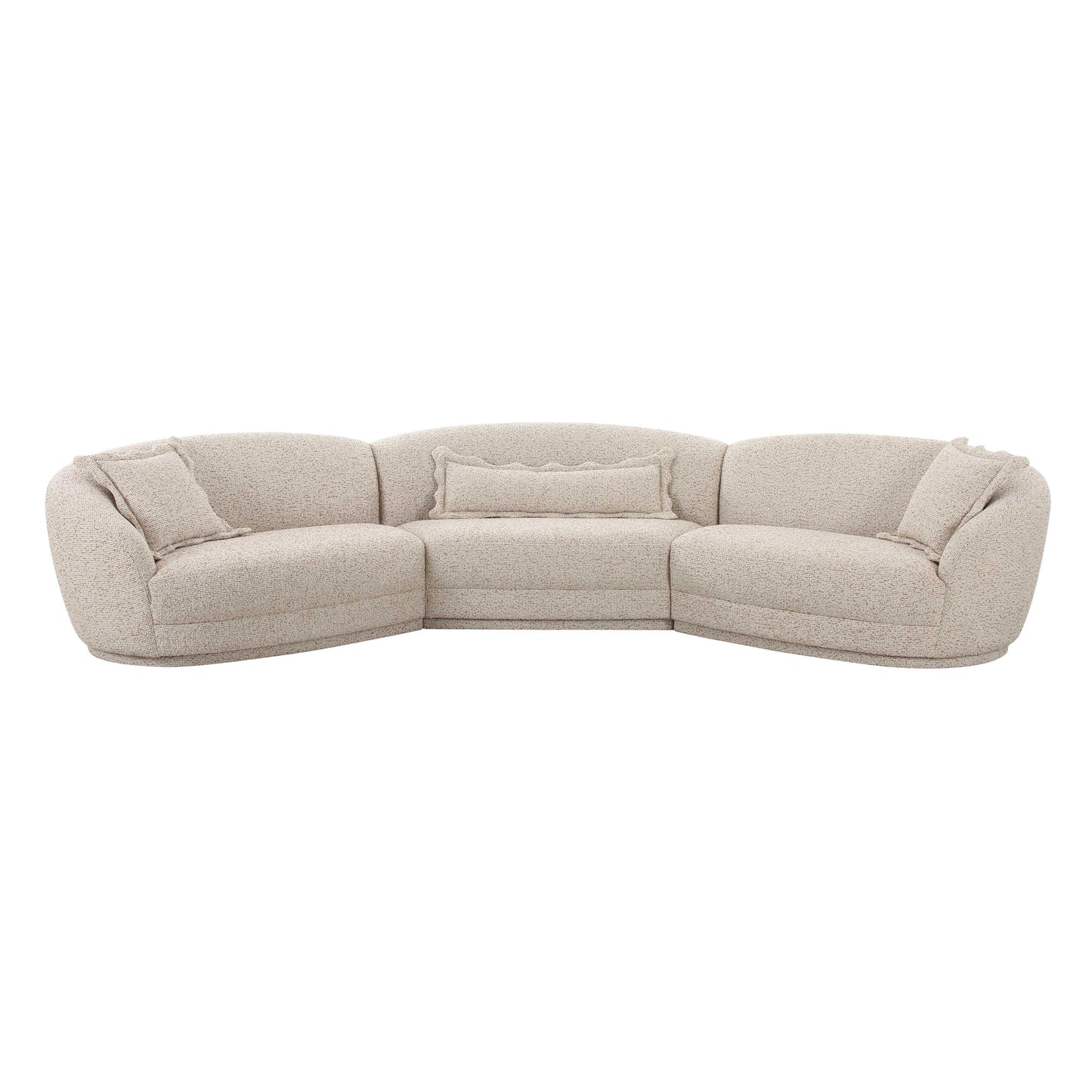 Marion 3-Piece Two-Tone Textured Performance Boucle Sectional