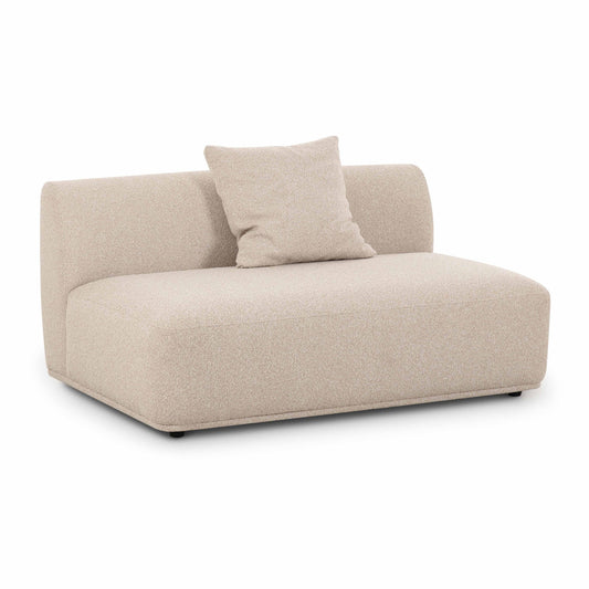 Sylvie 54" Cream Performance Boucle Armless Loveseat - Default Variant