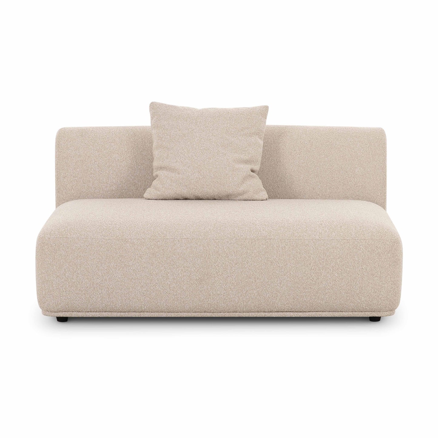 Sylvie 54" Cream Performance Boucle Armless Loveseat