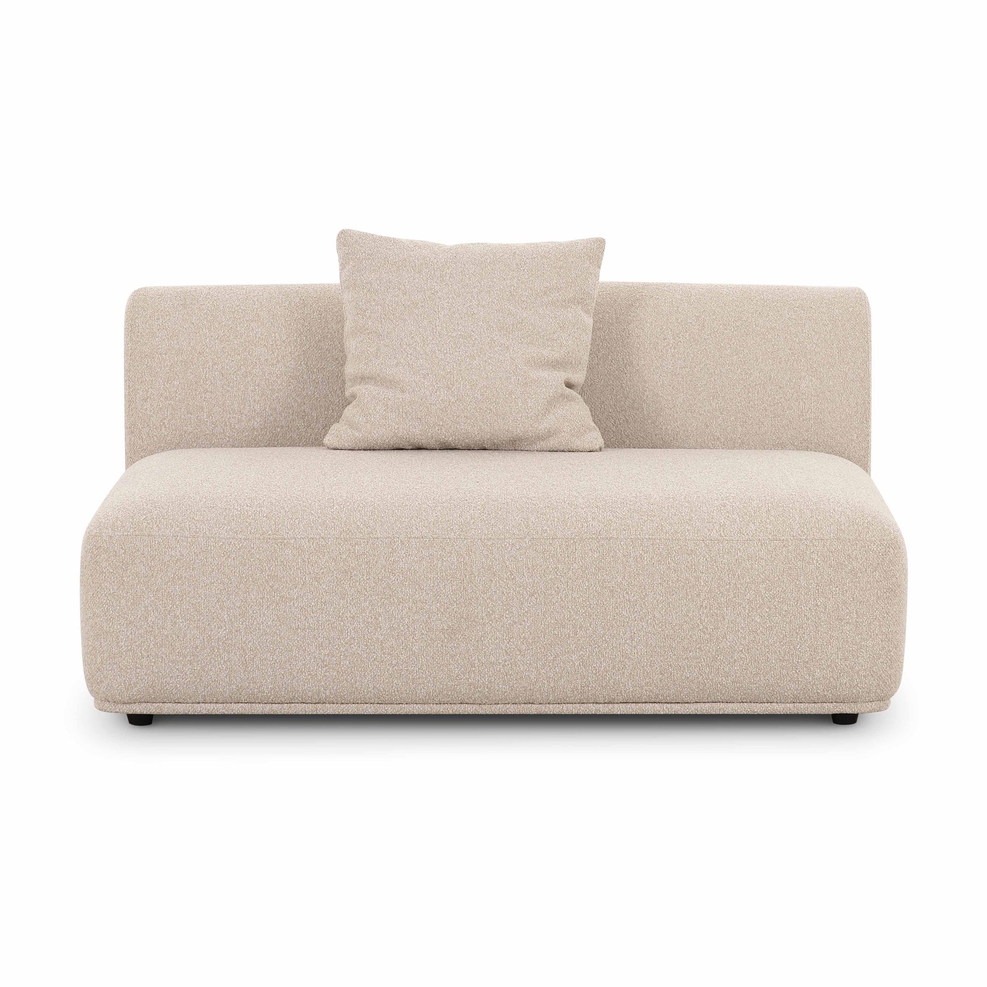 Sylvie 54" Cream Performance Boucle Armless Loveseat