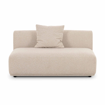 Sylvie 54" Cream Performance Boucle Armless Loveseat