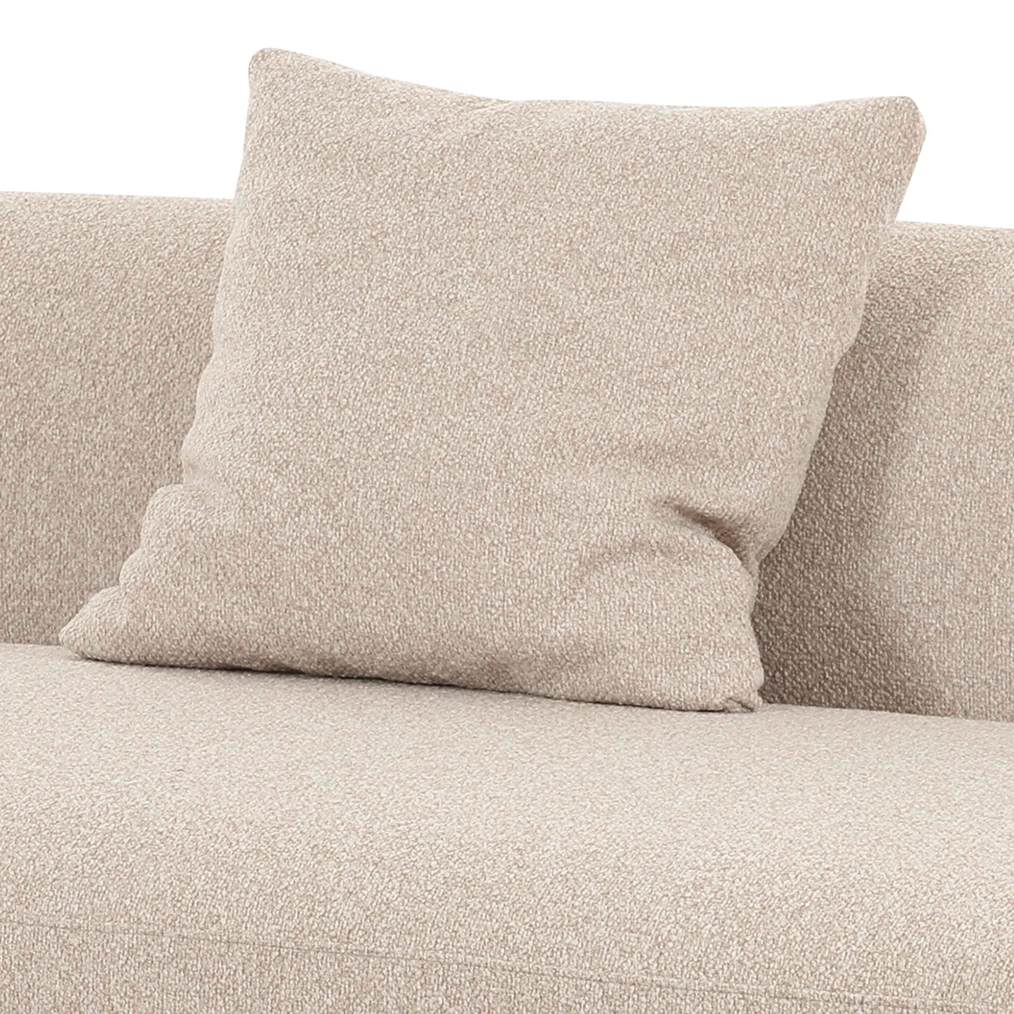 Sylvie 54" Cream Performance Boucle Armless Loveseat