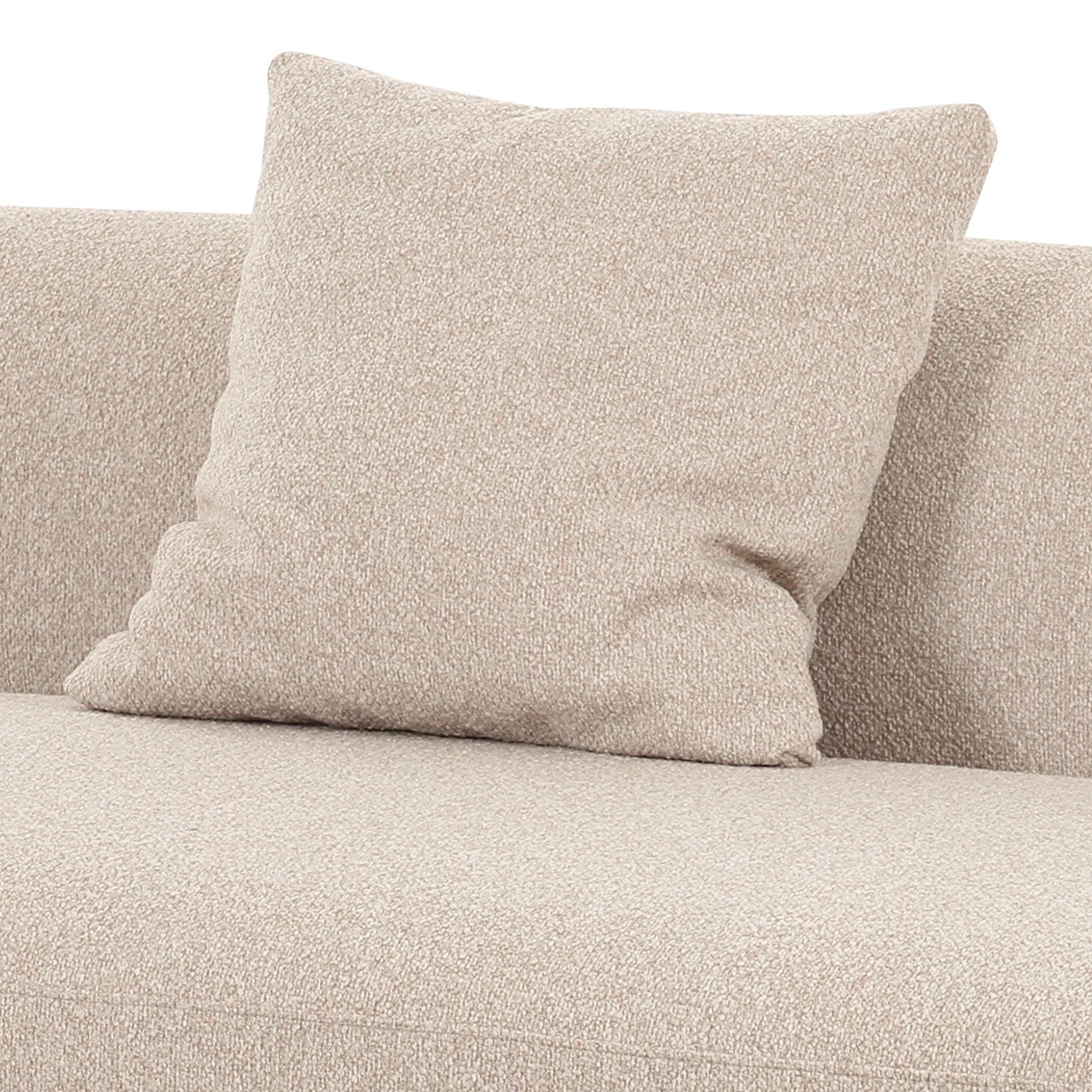 Sylvie 54" Cream Performance Boucle Armless Loveseat