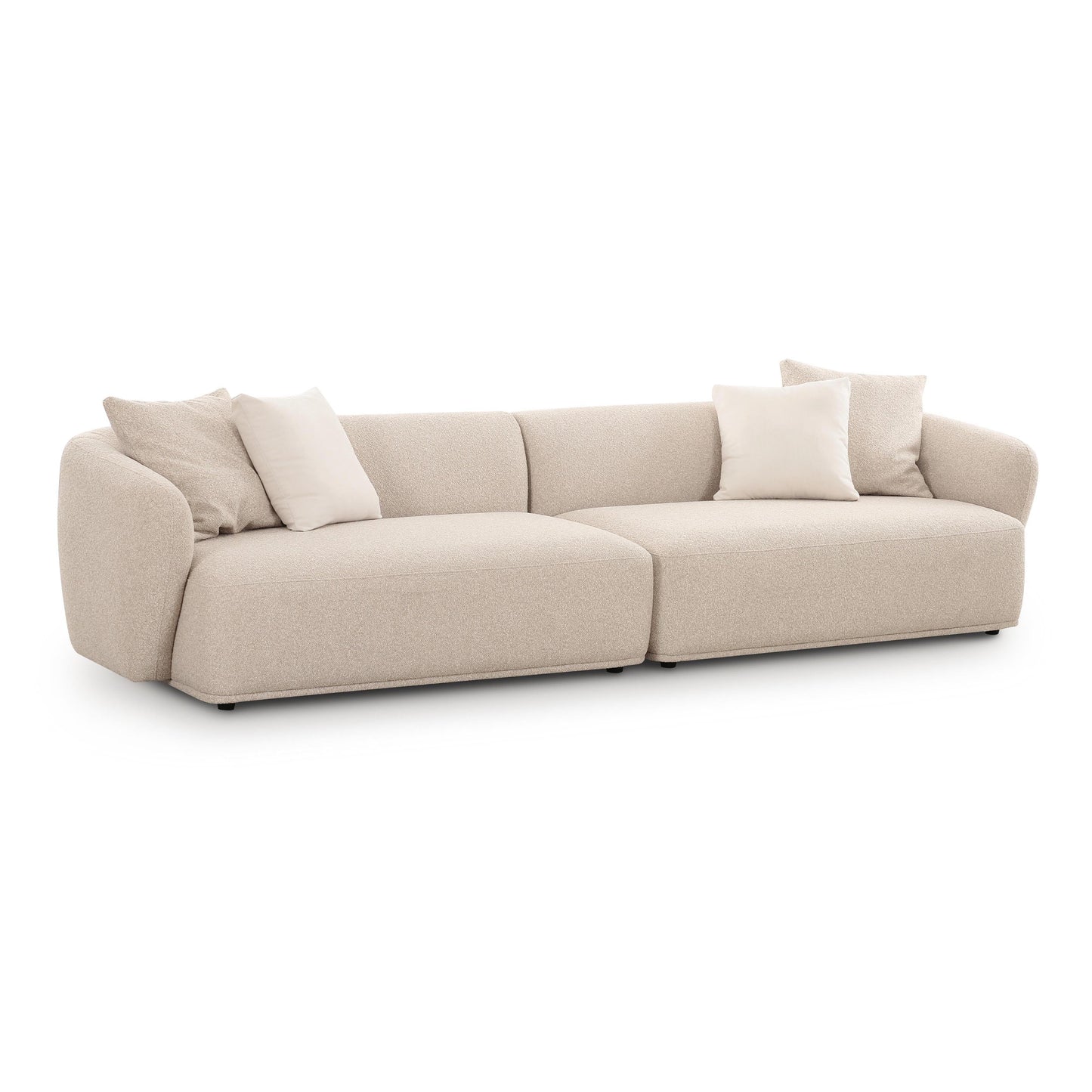 Sylvie 118" Cream Performance Boucle Sofa - Default Variant