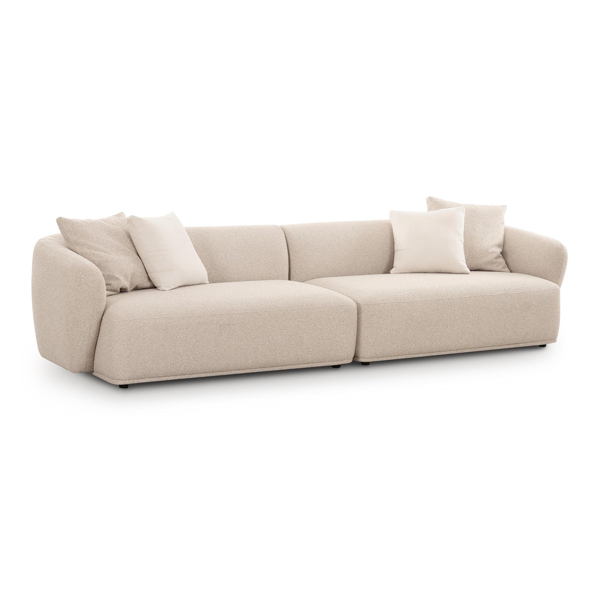 Sylvie 118" Cream Performance Boucle Sofa - Default Variant