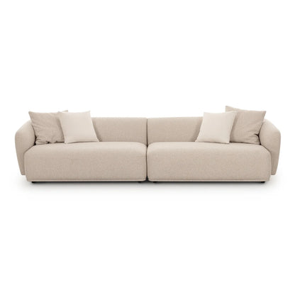 Sylvie 118" Cream Performance Boucle Sofa