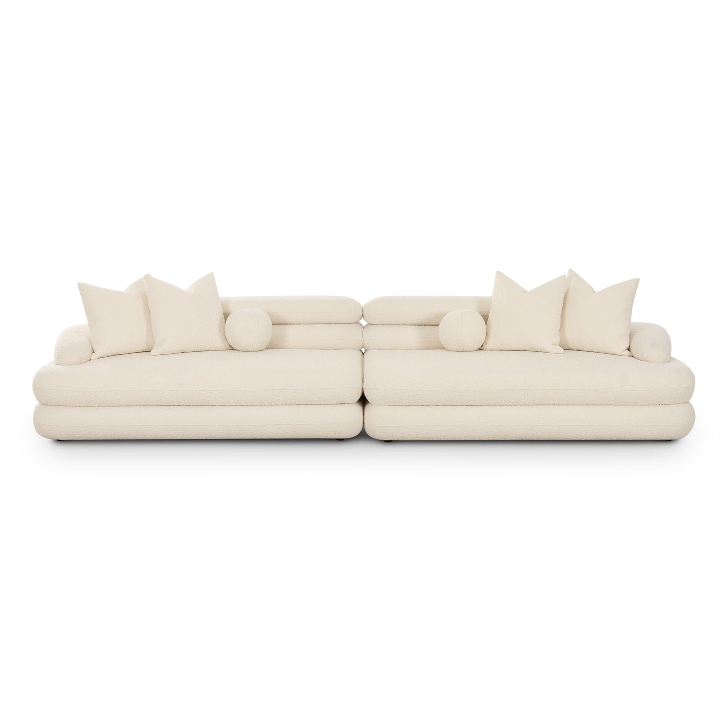 Lulu 141" Cream Performance Boucle Sofa - Default Variant