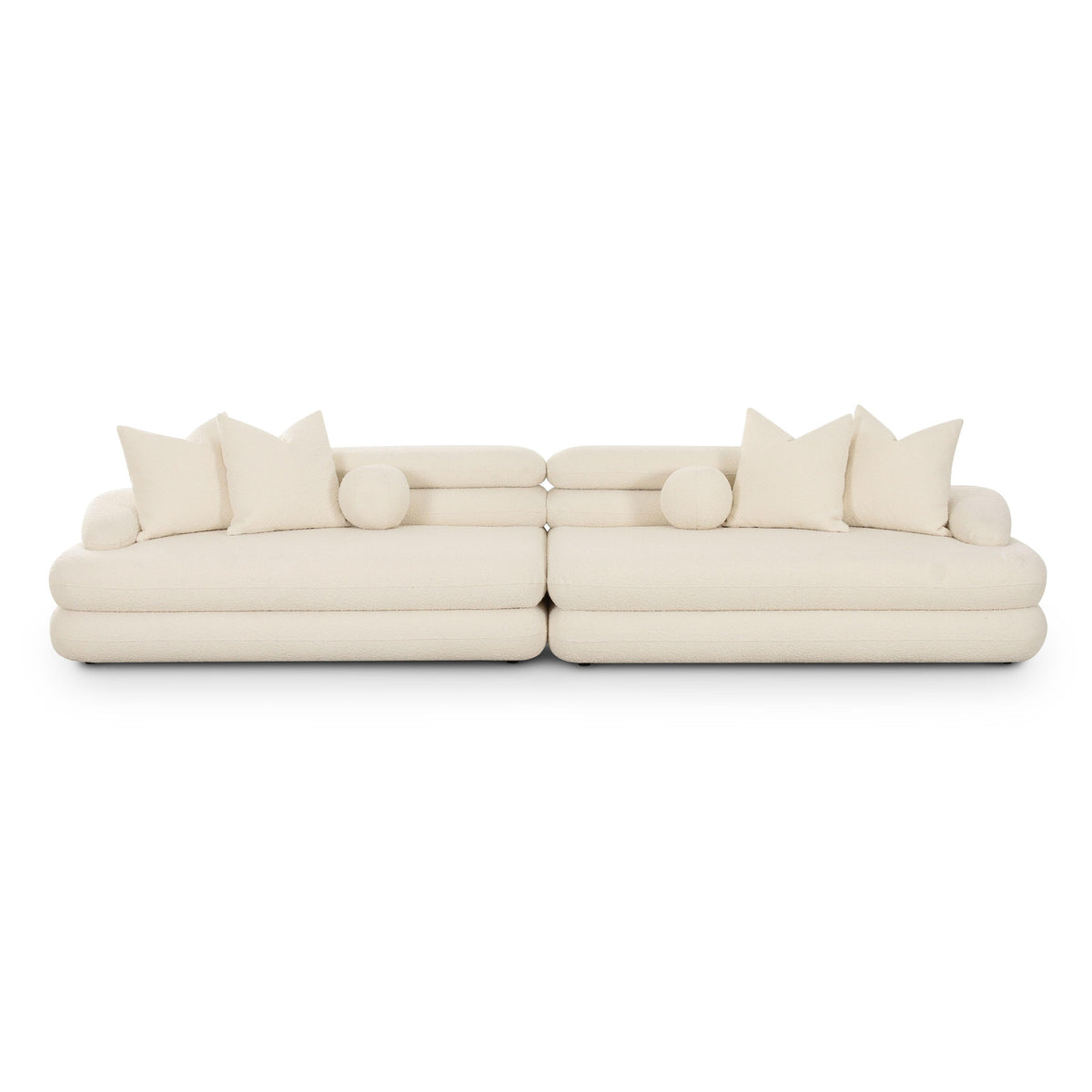 Lulu 141" Cream Performance Boucle Sofa - Default Variant