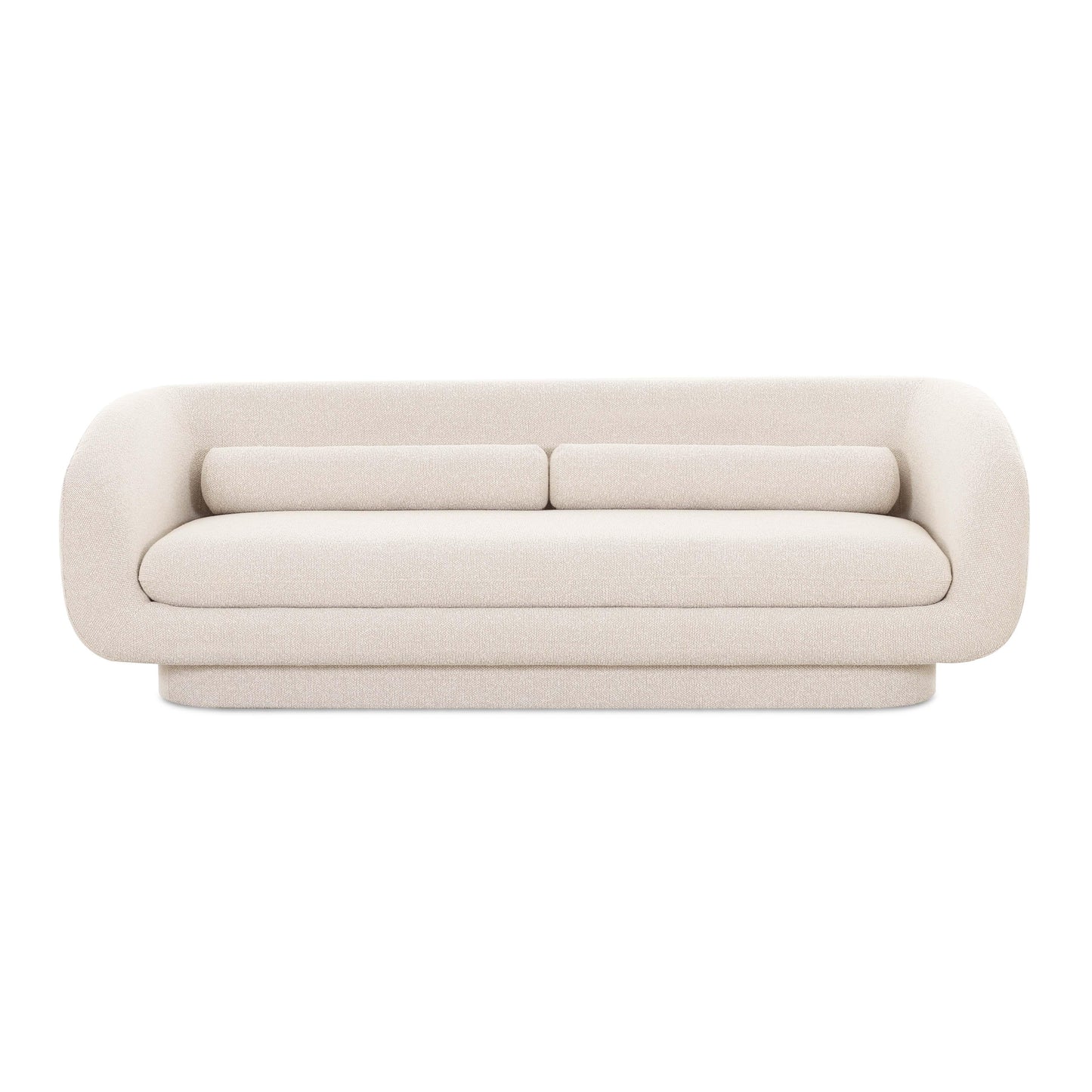Simone 96" Cream Performance Boucle Sofa