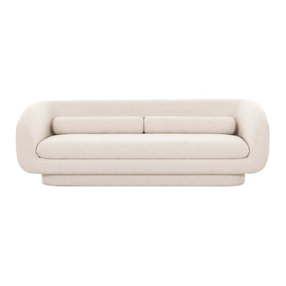 Simone 96" Cream Performance Boucle Sofa