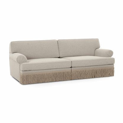 Yvette 92" Warm Grey Performance Boucle Sofa - Default Variant
