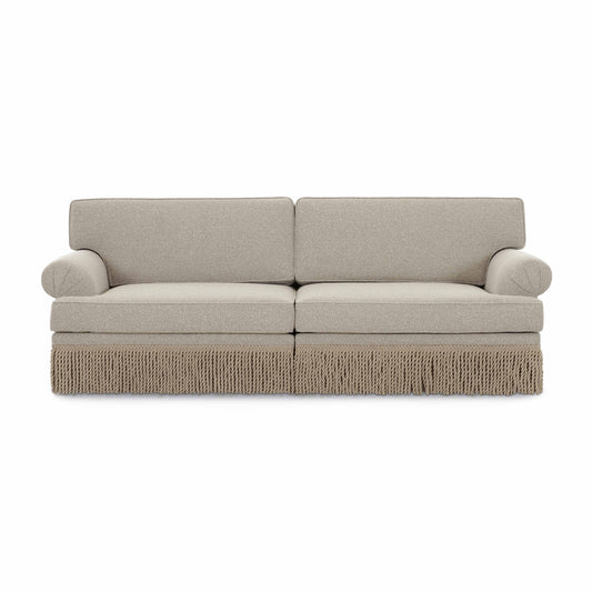 Yvette 92" Warm Grey Performance Boucle Sofa