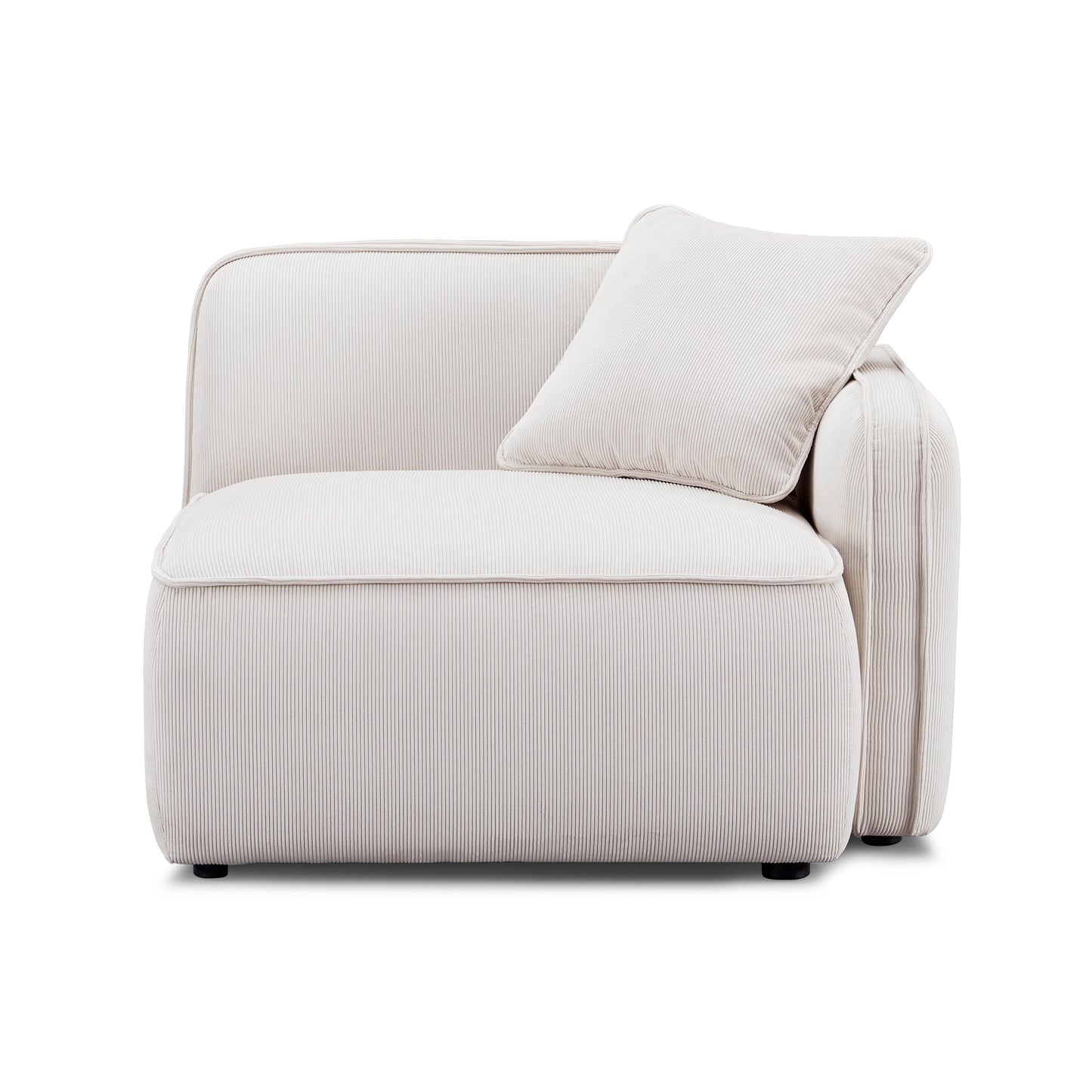Travie Performance Corduroy Velvet RAF Corner Chair
