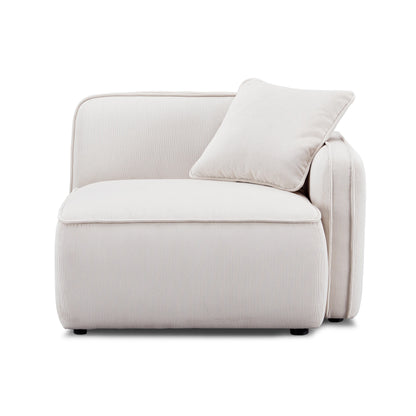 Travie Performance Corduroy Velvet RAF Corner Chair