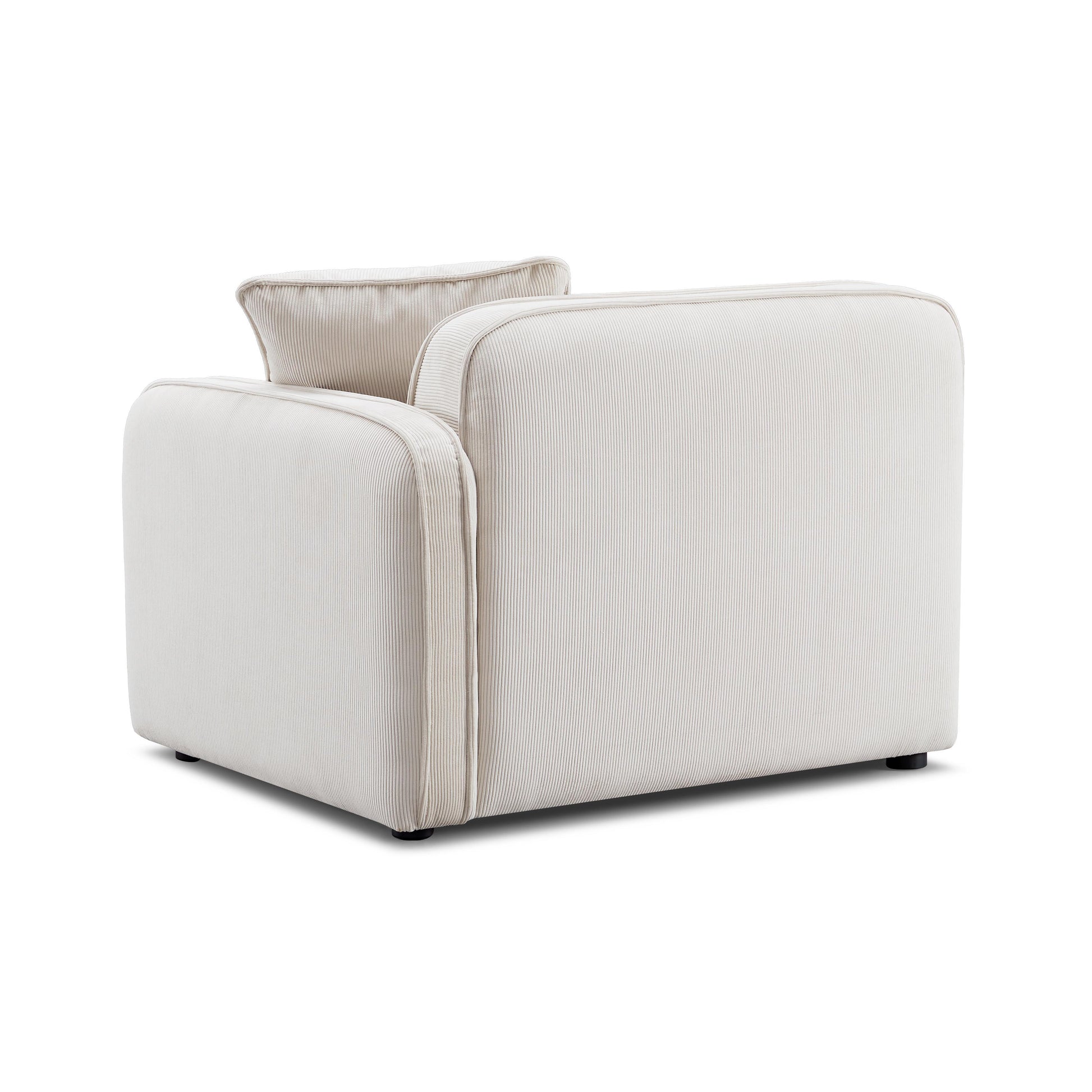 Travie Performance Corduroy Velvet RAF Corner Chair