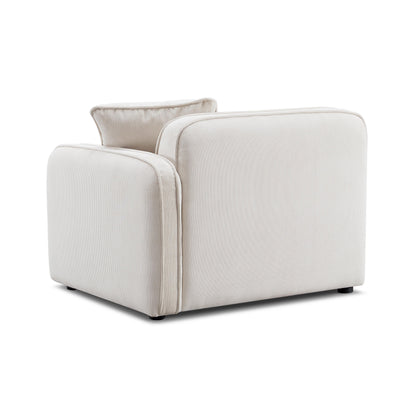 Travie Performance Corduroy Velvet RAF Corner Chair
