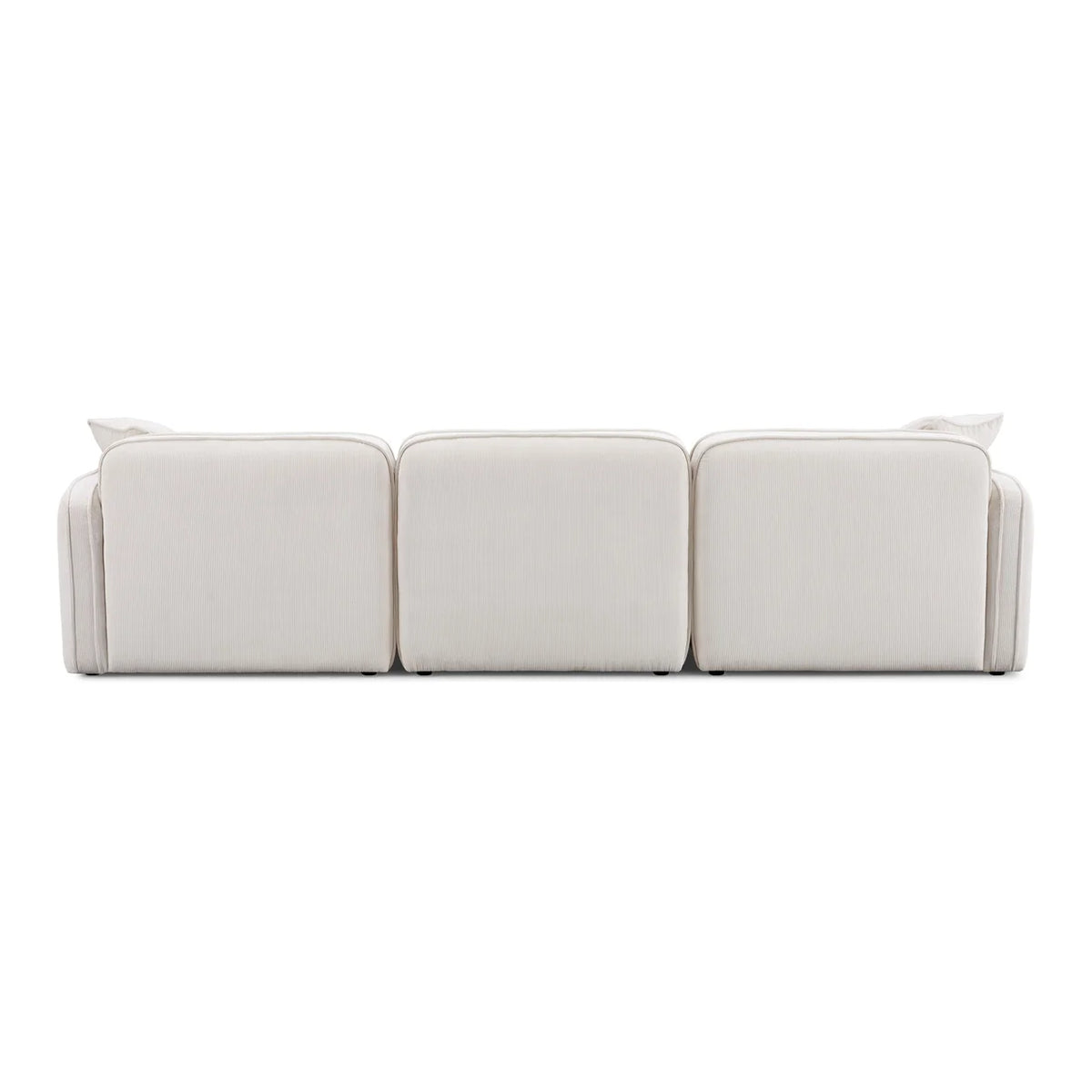 Travie 4-Piece Sand Upcycled Performance Linen Modular Sectional